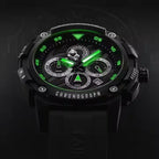 ساعة مارك فيروهيل الأنيقة للرجال - ساعة كوارتز مضيئة مقاومة للماء بحزام من السيليكون، كرونوغراف، عرض التاريخ وتصميم رياضي للارتداء الرسمي وغير الرسمي