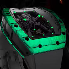 TSAR BOMBA Watch for Men Luxury Brand Tonneau Design Waterproof Clock Stainless Steel Wristwatch Fashion Rectangle Mens Watch